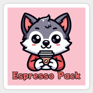 Coffee wolf espresso Sticker